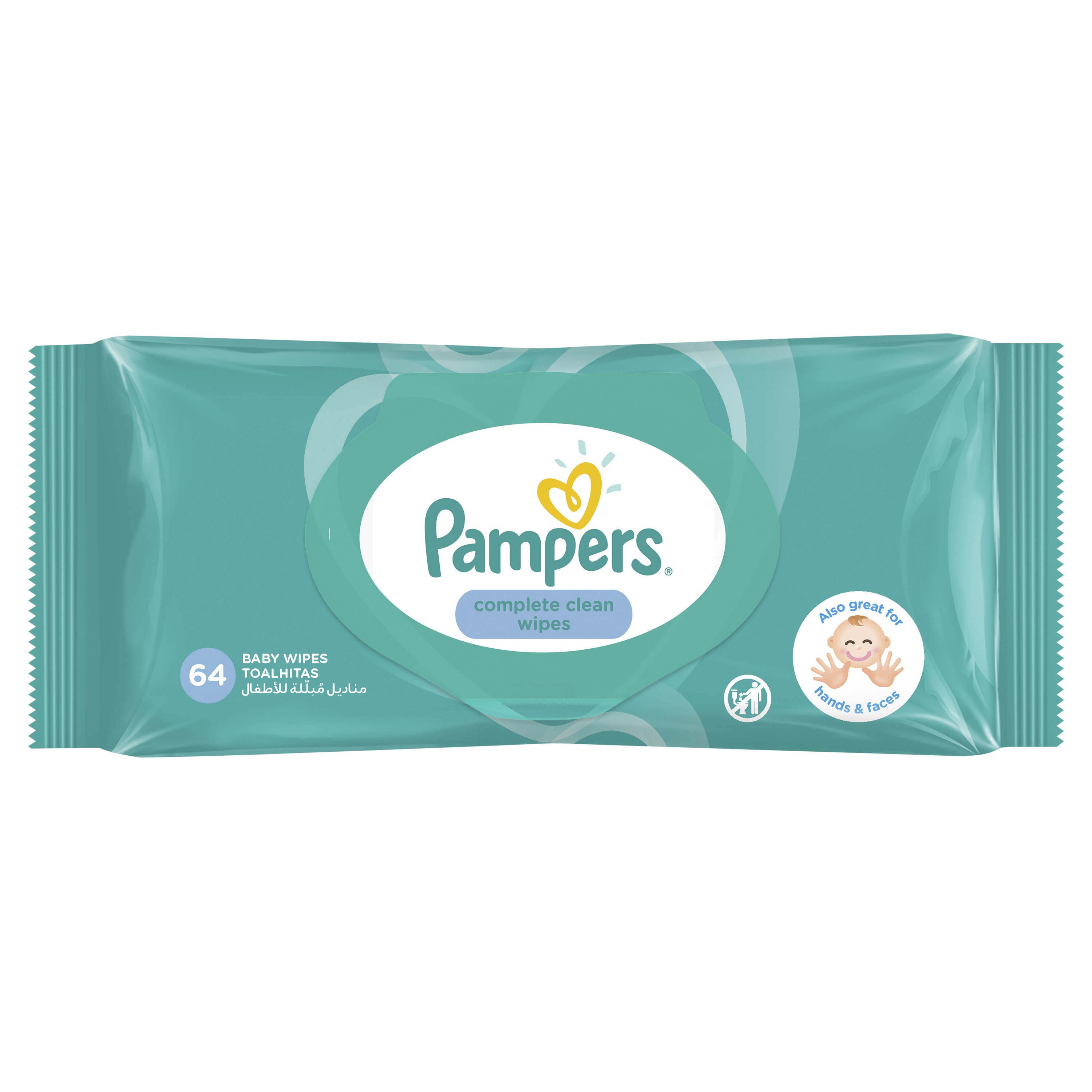 Pampers Baby Wipes Fragrance Free Refill 64