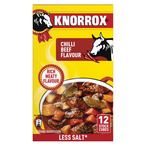 Knorrox Stock Cubes Chilli Beef 12's