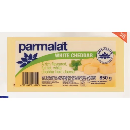 Parmalat Cheese Cheddar White 850g