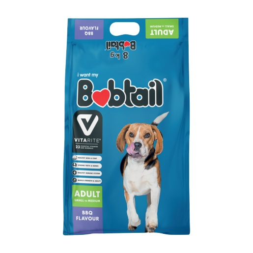 Bobtail Dog Food Adult Mini Chunks Bbq Grill 8kg