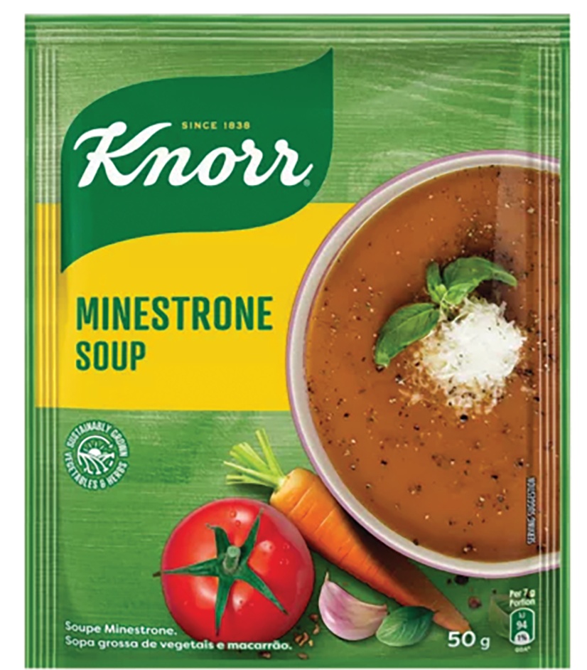 Knorr Soup Tasty 2 In 1 Minestrone Veg 50g