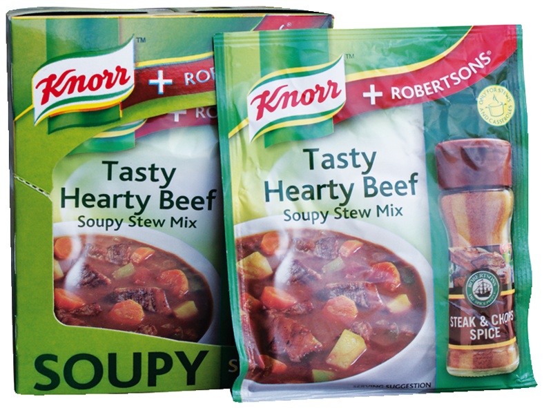 Knorr Soup Tasty 2 In 1 Hearty Beef Steak Ch 50g
