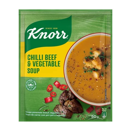 Knorr Soup Pkt Chilli Beef & Veg 50g