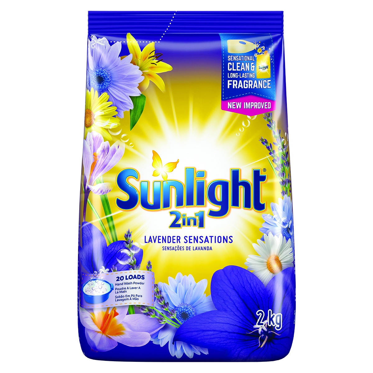 Sunlight Wash Powder Lavender 2Kg