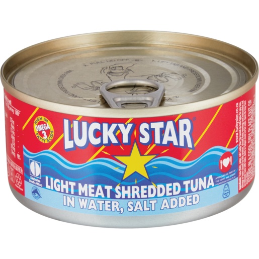 Lucky Star Fish Tuna Shredded In Salt Water 170G