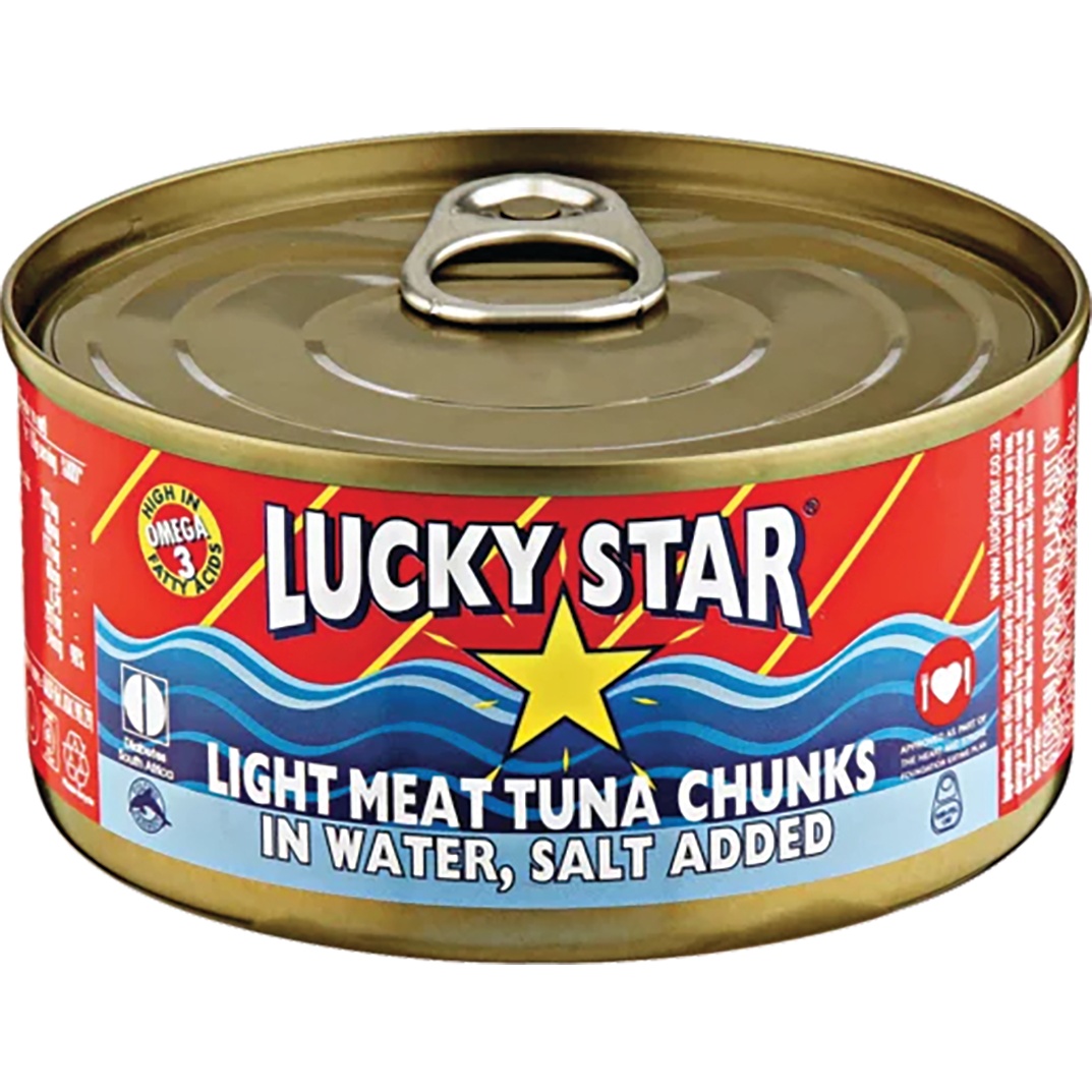 Lucky Star Fish Tuna Chunks In Salt Water 170G