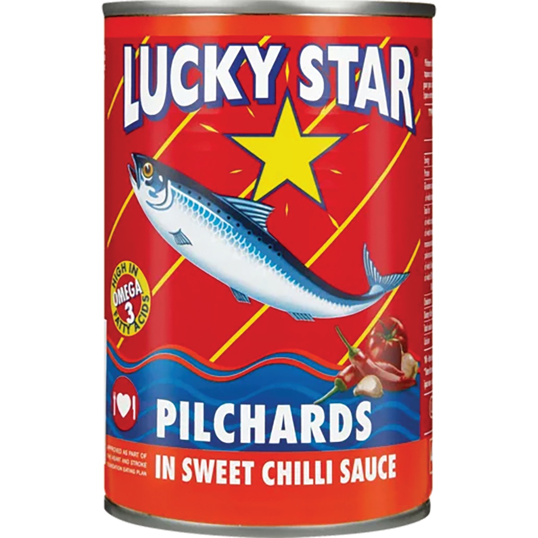 Lucky Star Fish Pilchards Talls Sweet Chilli 400G