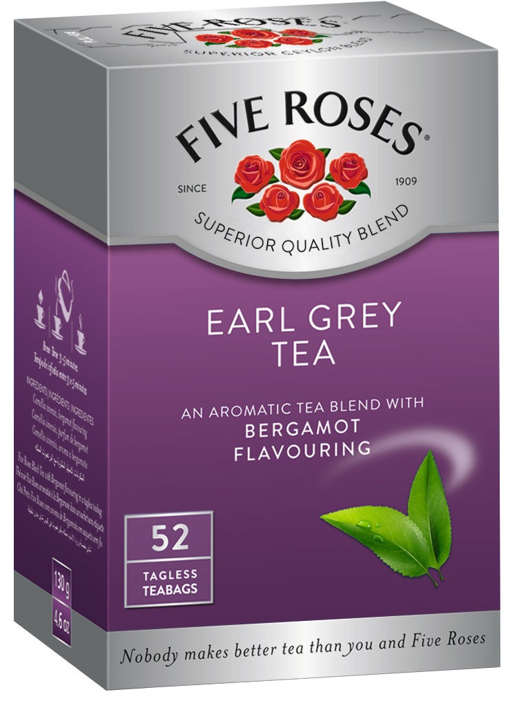 Five Roses Tea Bags Tagless Earl Grey 50