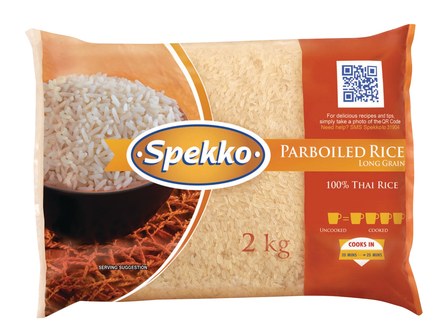 Spekko Rice Par Boiled 2Kg
