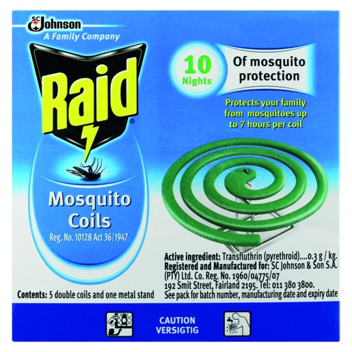 Raid Insect Coils Mosquitos 10's