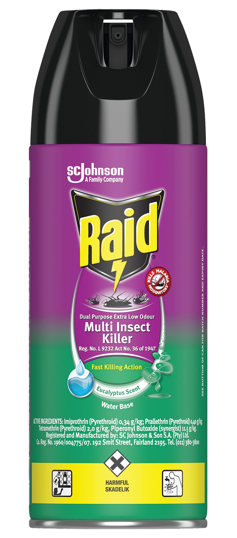 Raid Insect Air Kill Low Odour Ecalyp 300ml