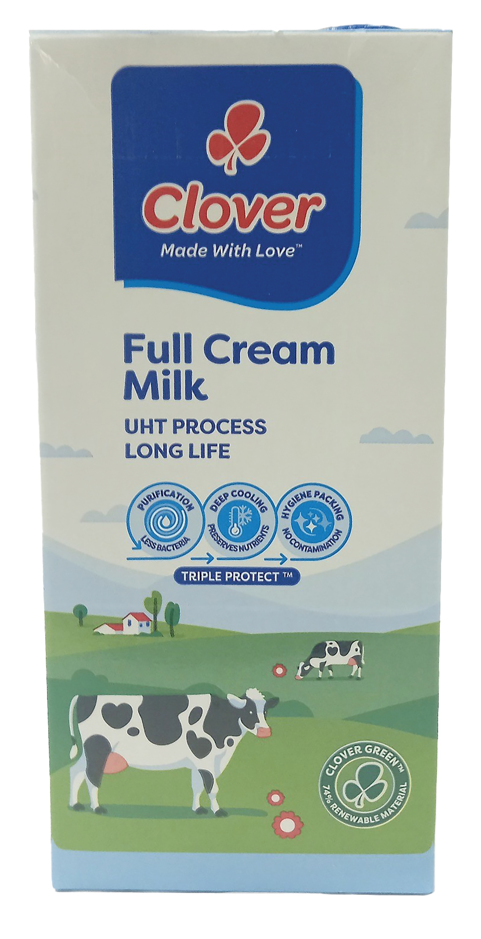 Clover Nolac Med Fat Uht Milk 1L