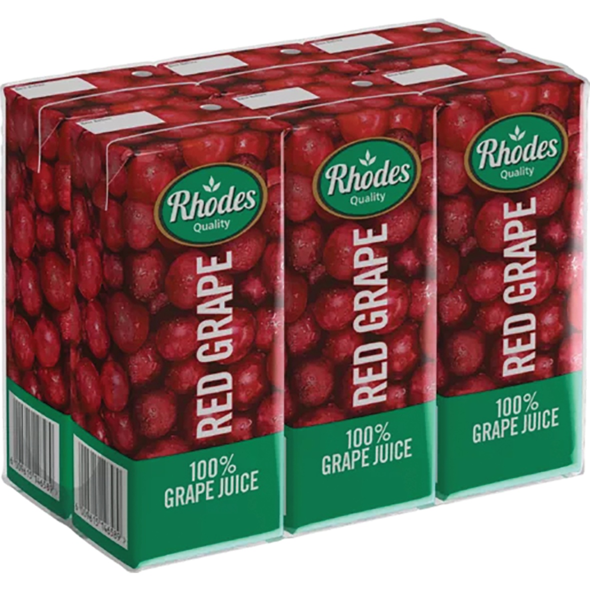 Rhodes Juice 100% Red Grape 6 X 200ml