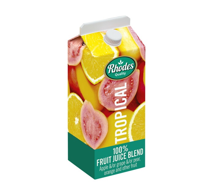 Rhodes Juice 100% Tropical 6 X 200ml