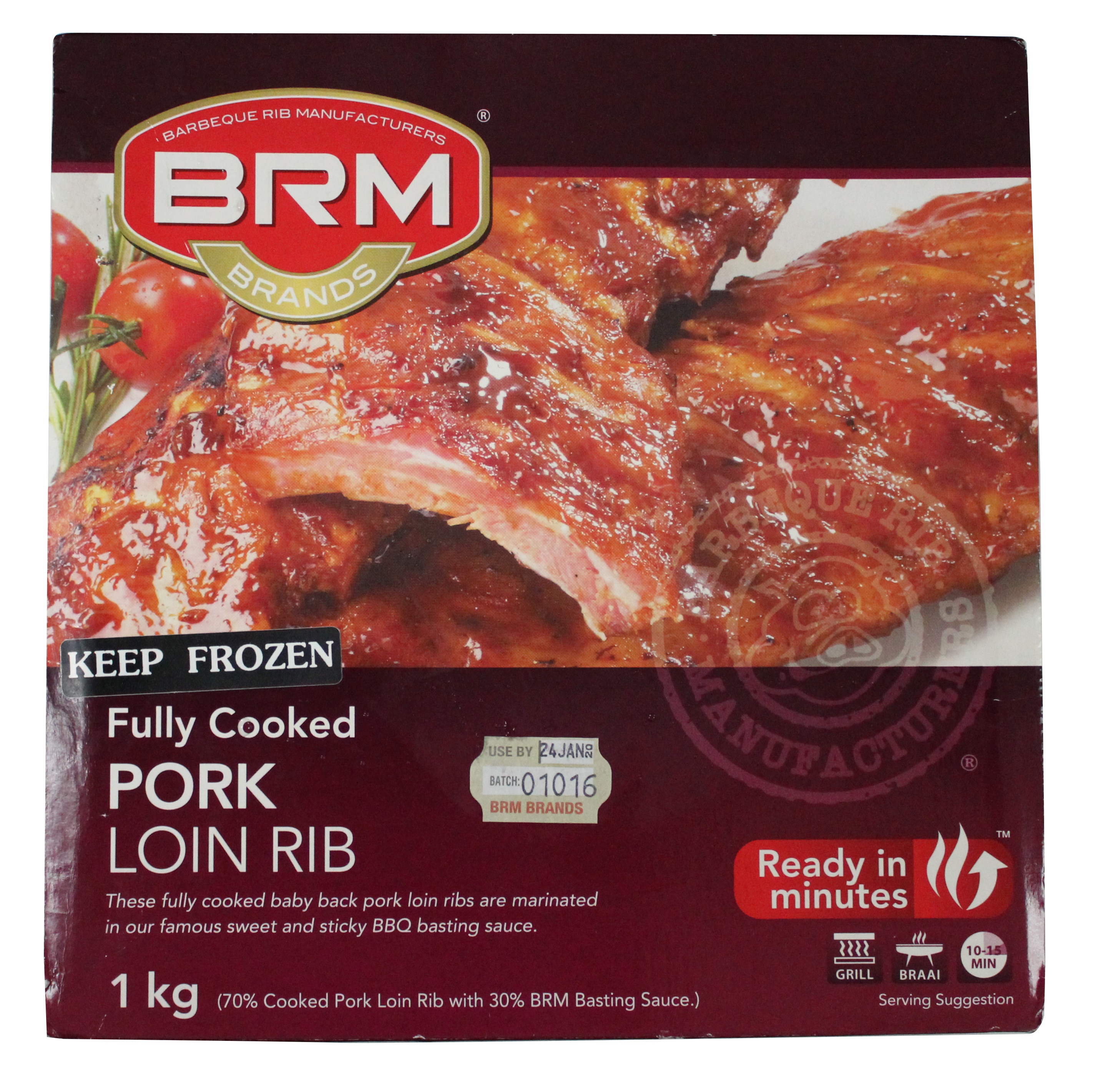 Brm Pork Rib Burgers 600Gr