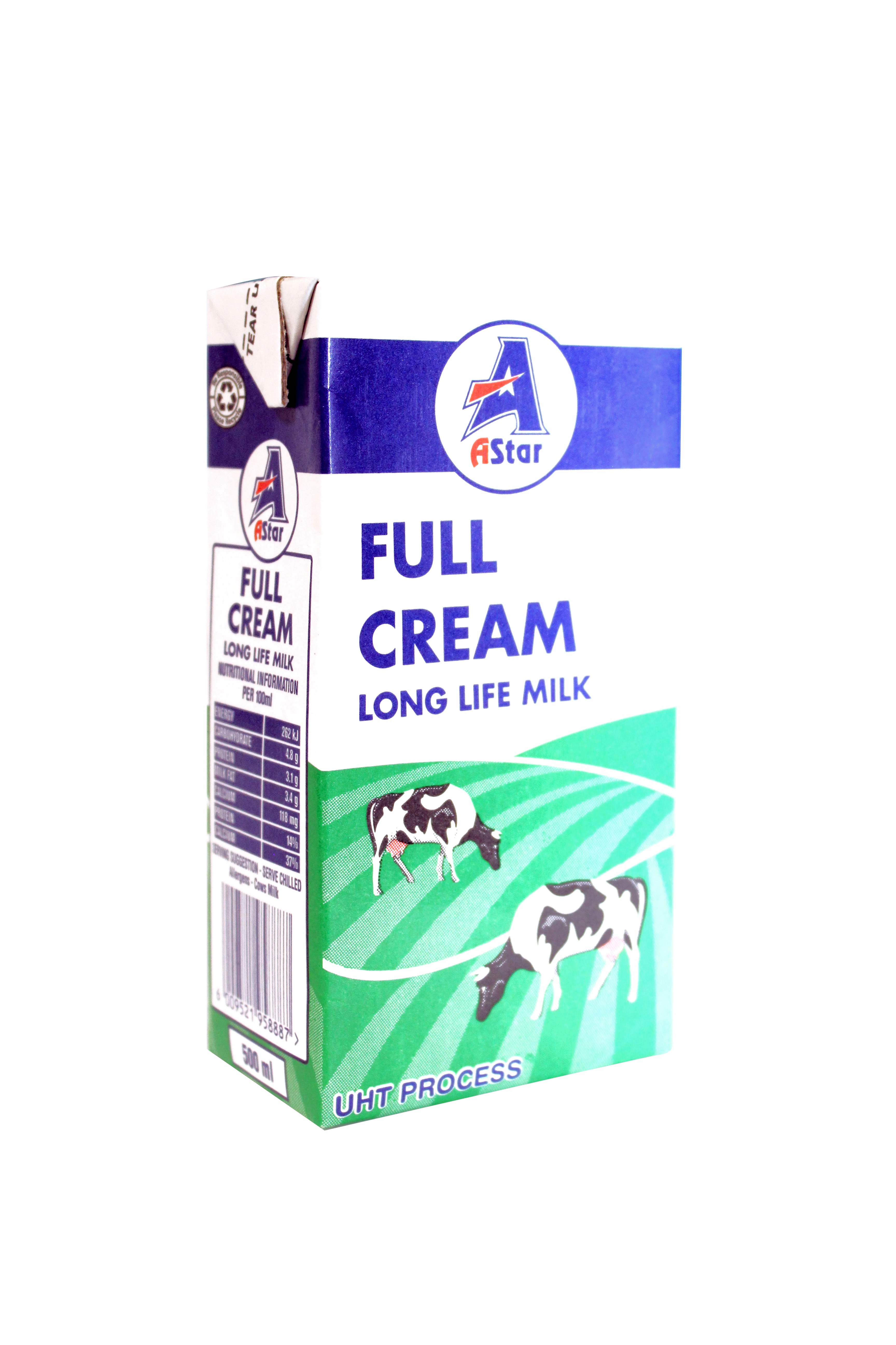 Astar Milk Long Life Uht Full Cream 500ml