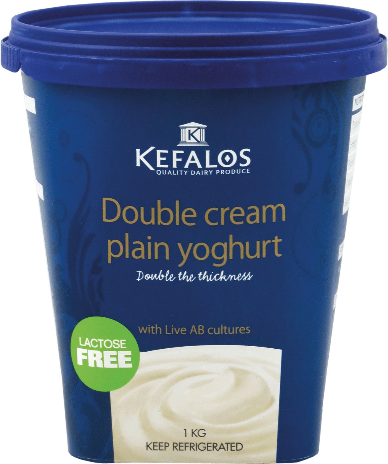 Kefalos Smooth Yoghurt Double Cream Greek 1kg