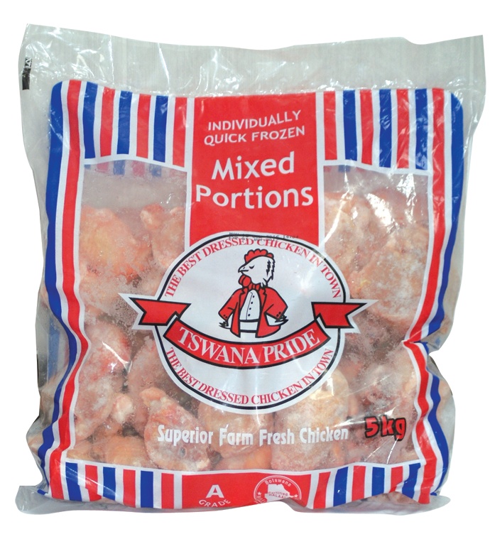 Tswana Pride Frozen Chicken IQF Mixed Portions 5Kg