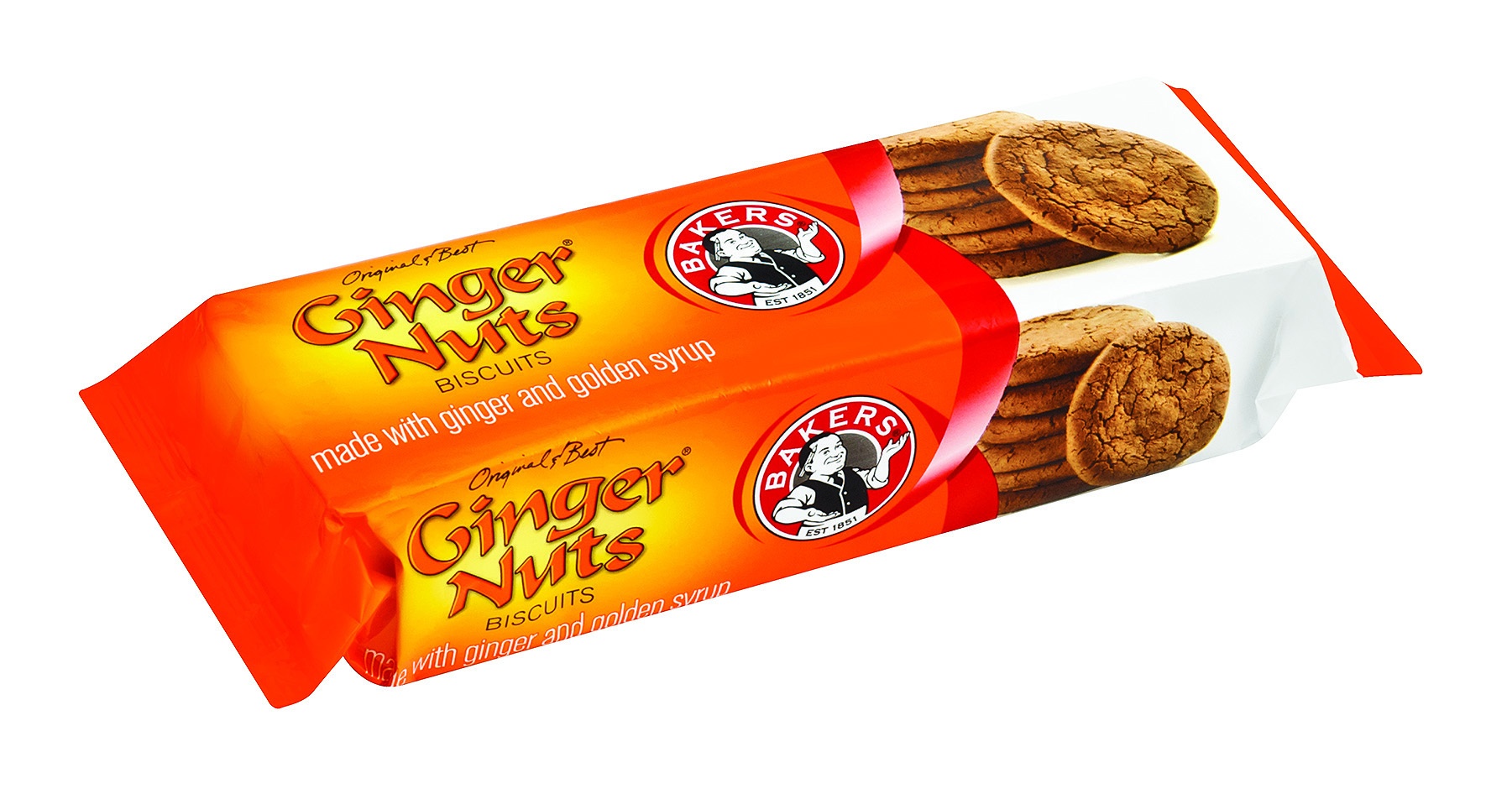 Bakers Bisc Ginger Nuts 190Gr