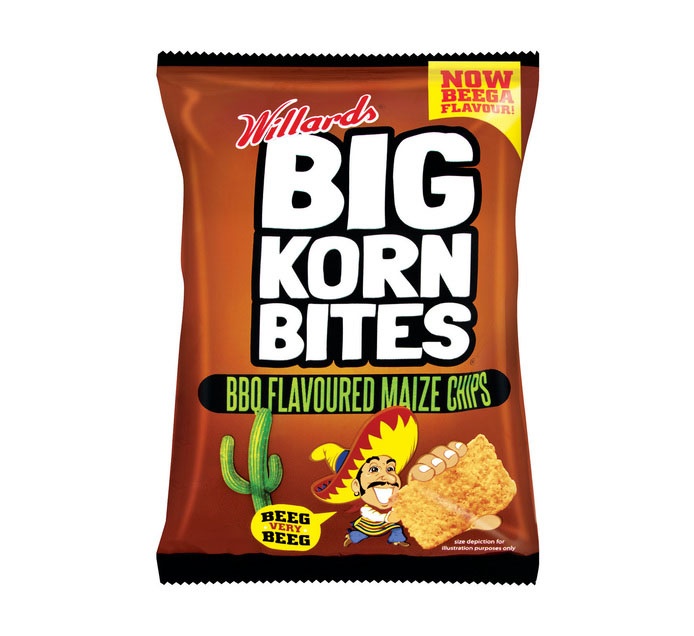 Willards Snaks Big Korn Bites 25S Bbq 5S