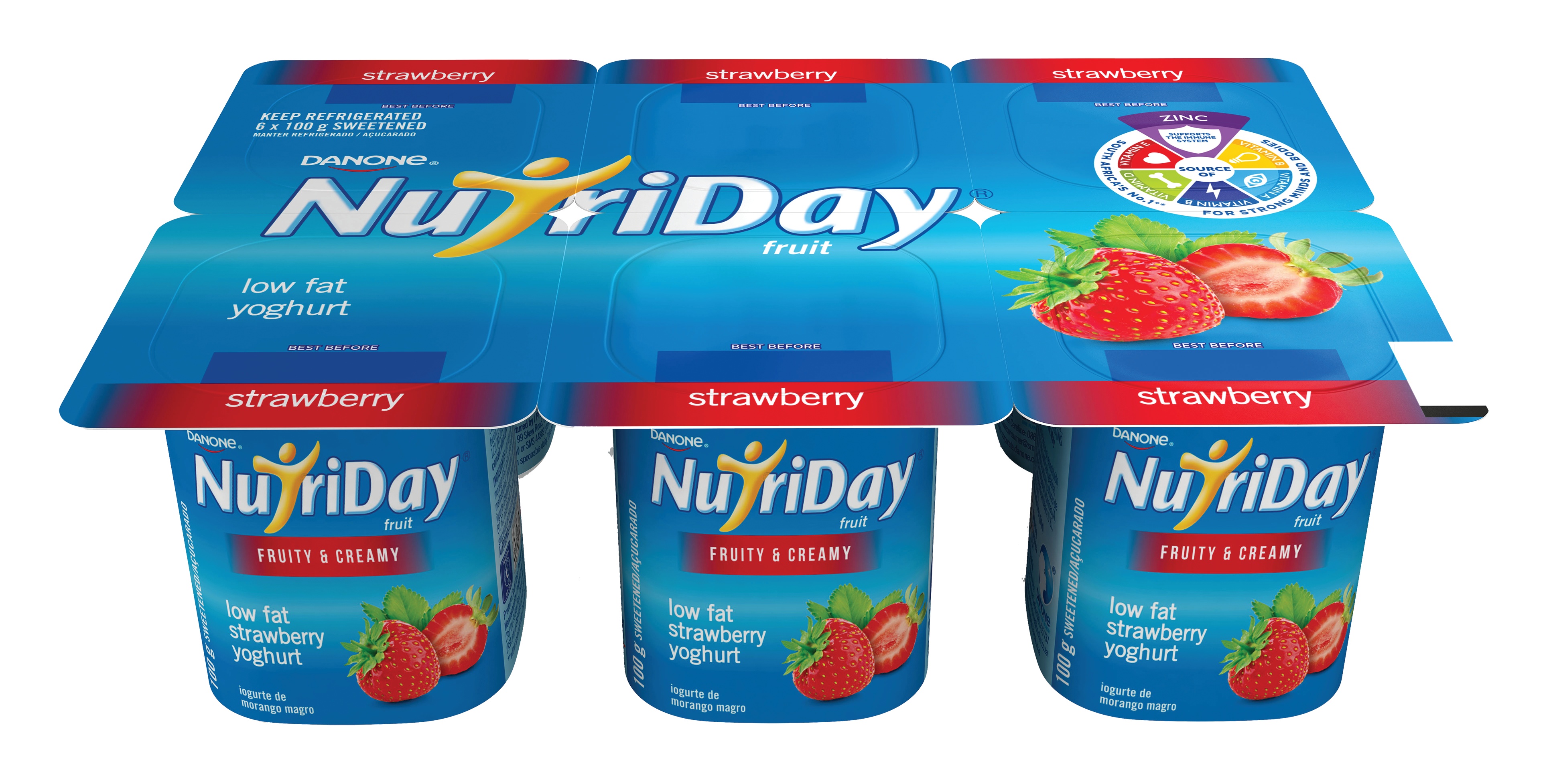 Nutriday Fcream Fdairy Snk Strawberry 900g