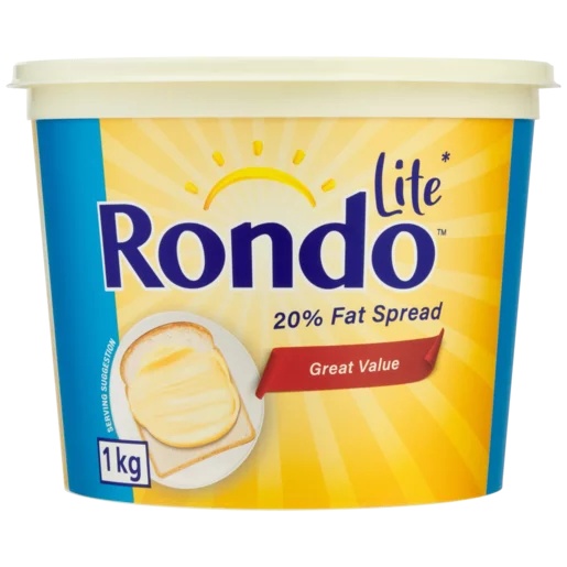 Rondo Margarine Tub Lite Fat Spread 20% 1kg