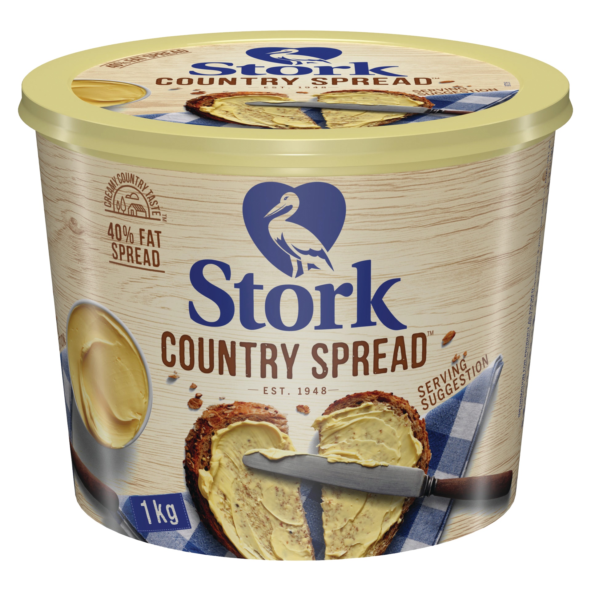 Stork Country Margarine Tub 40% Fat Spread 1kg