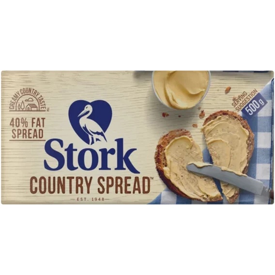Stork Country Margarine Brick 40% Fat Spread 500g