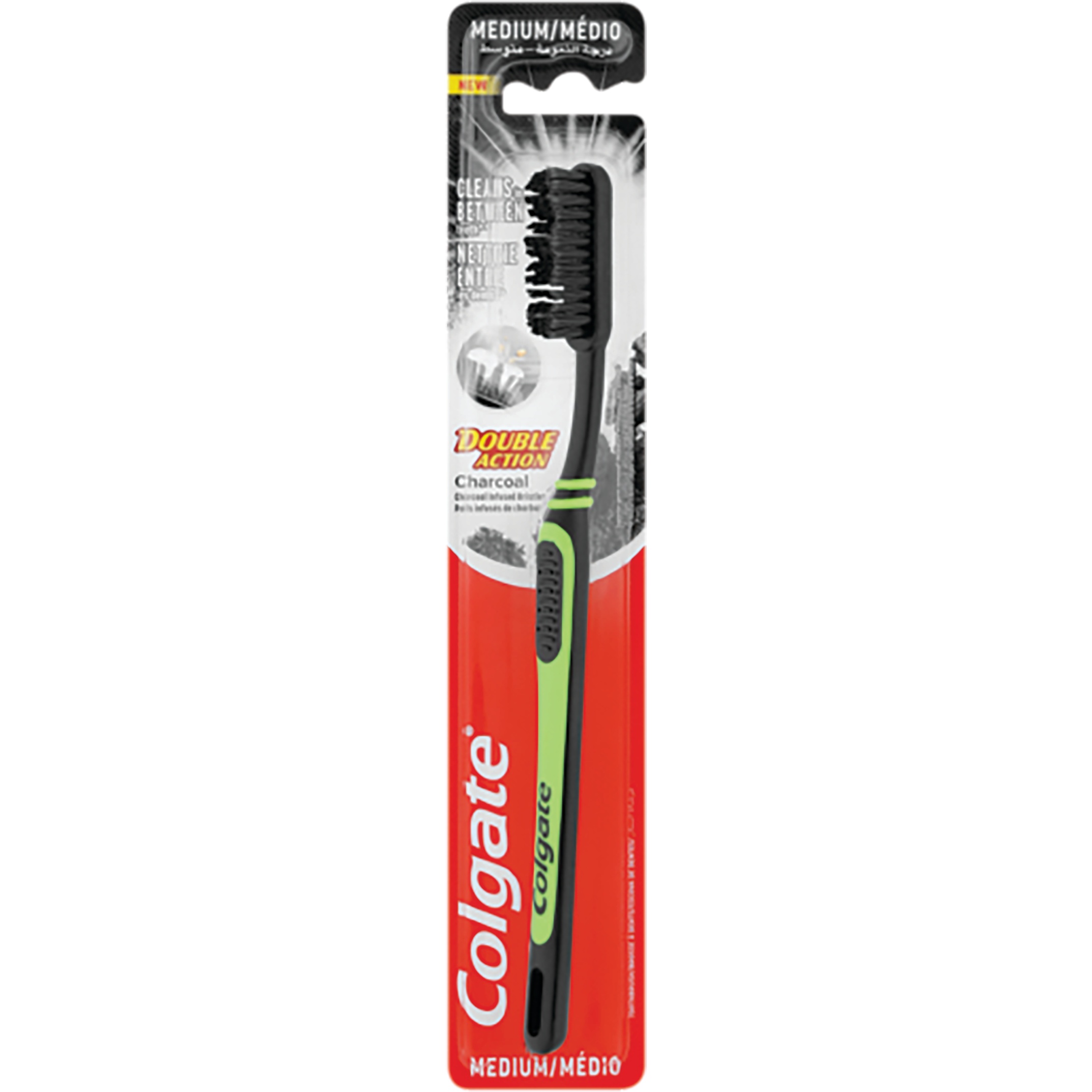 Colgate Toothbrush Double Action Charcoal 0Ea